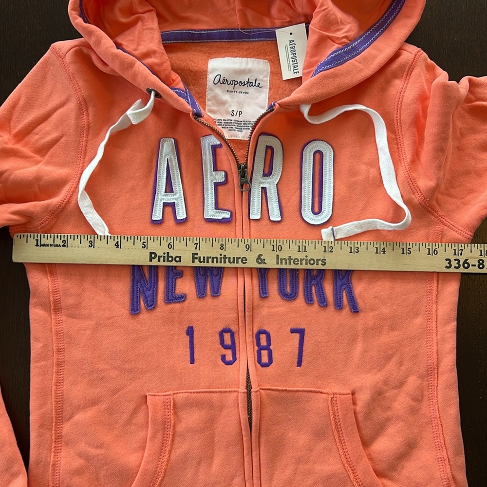 NWT Aeropostale logo zip-up hoodie - Picture 4 of 5